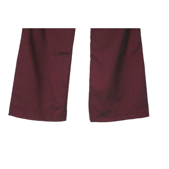 Y2K Sharkskin Pants by No Boundaries Size 5 Maroon Shimmery Shark Skin Vintage 9 - Picture 7 of 10